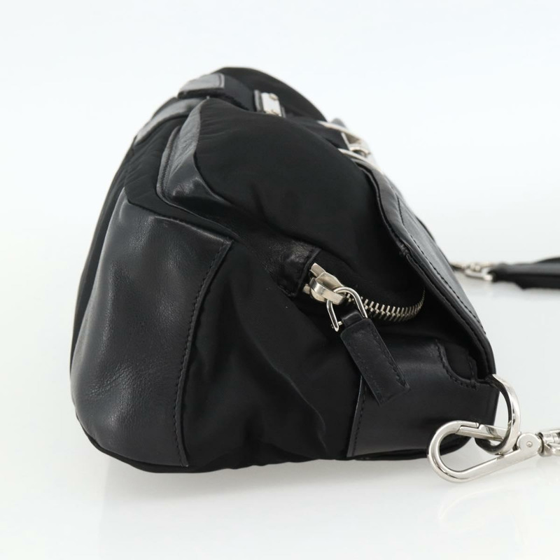 【日本直送】PRADA 單肩包 尼龍 黑色 銀色 正品 YKZ1585A-3