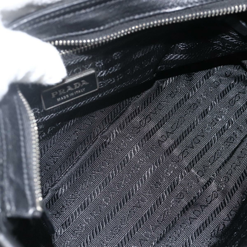 【日本直送】PRADA 單肩包 尼龍 黑色 銀色 正品 YKZ1585A-10