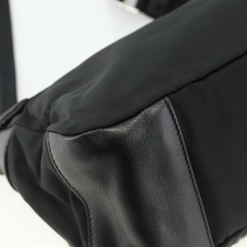【日本直送】PRADA 單肩包 尼龍 黑色 銀色 正品 YKZ1585A-15