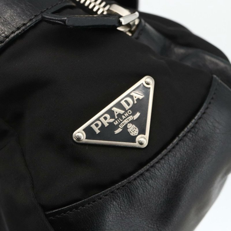 【日本直送】PRADA 單肩包 尼龍 黑色 銀色 正品 YKZ1585A-16