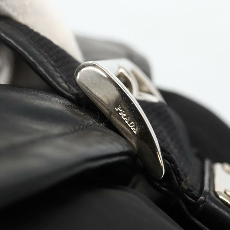 【日本直送】PRADA 單肩包 尼龍 黑色 銀色 正品 YKZ1585A-18