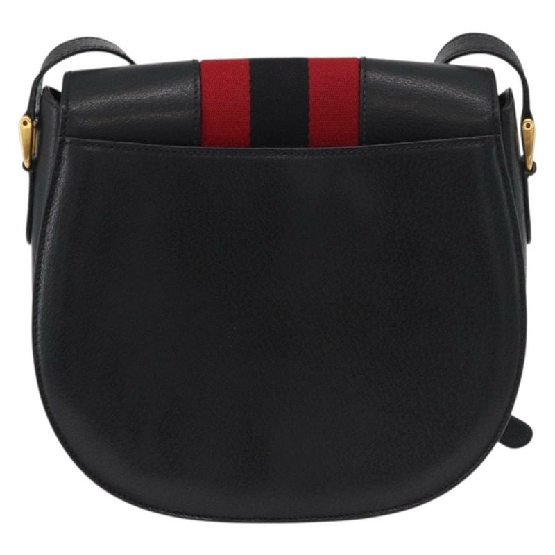 【日本直送】GUCCI Sherry Line 單背包，黑色、金色、紅色皮革，正品編號 175579A-2