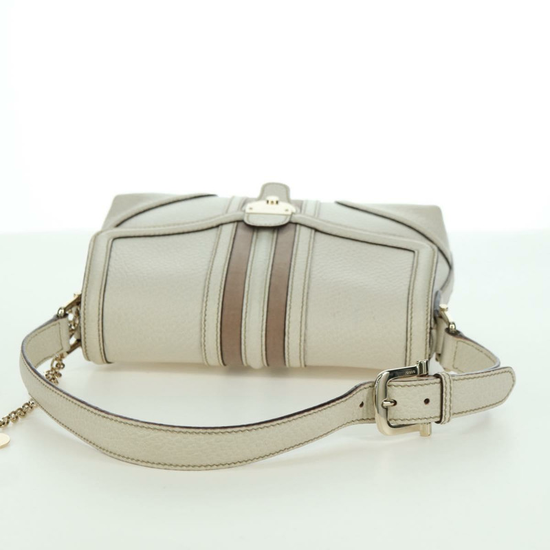 【日本直送】GUCCI 手提包 皮革 白色 金色 145999 正品 am11306A-6