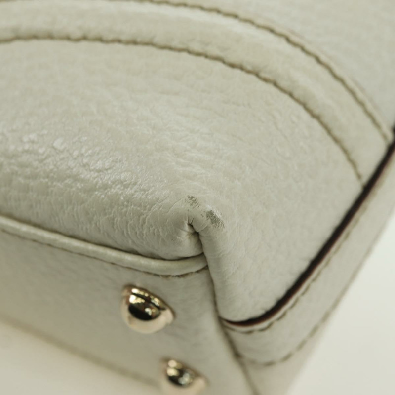 【日本直送】GUCCI 手提包 皮革 白色 金色 145999 正品 am11306A-13