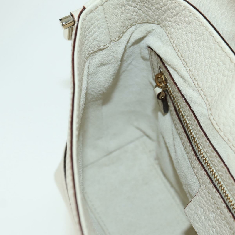 【日本直送】GUCCI 手提包 皮革 白色 金色 145999 正品 am11306A-20