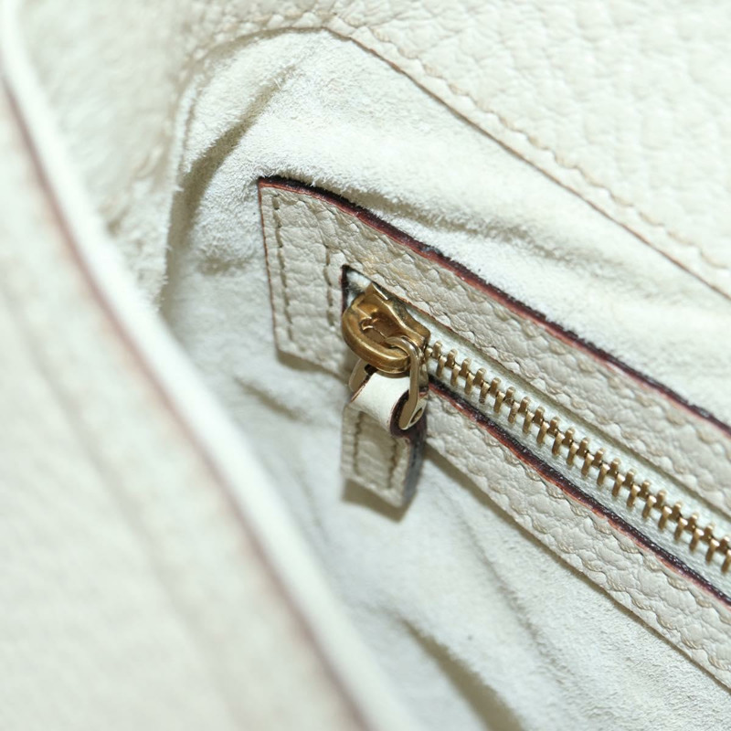 【日本直送】GUCCI 手提包 皮革 白色 金色 145999 正品 am11306A-21