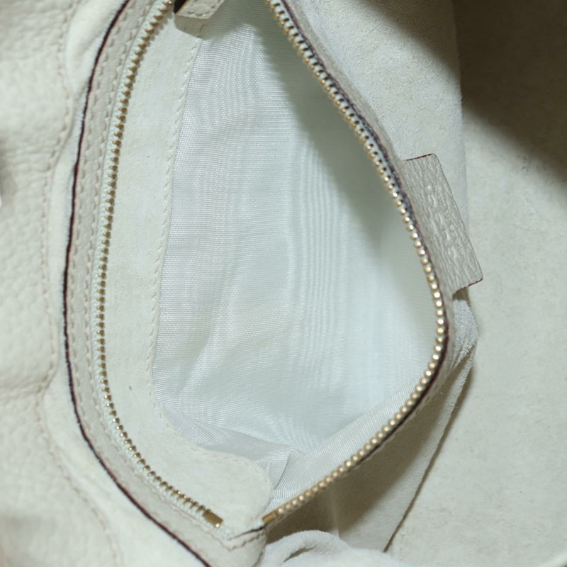 【日本直送】GUCCI 手提包 皮革 白色 金色 145999 正品 am11306A-22