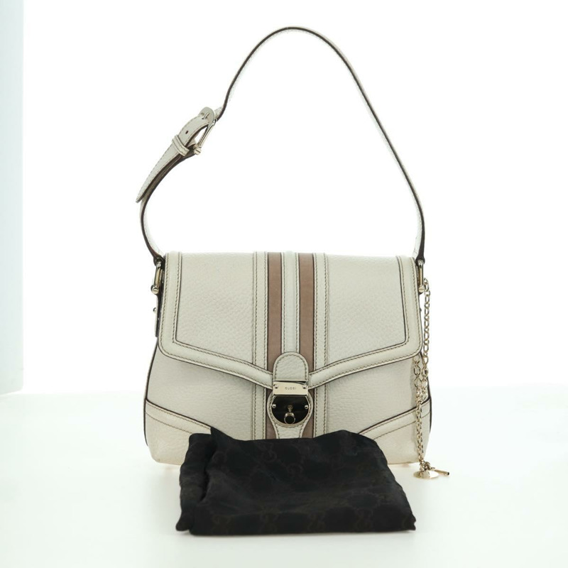 【日本直送】GUCCI 手提包 皮革 白色 金色 145999 正品 am11306A-25