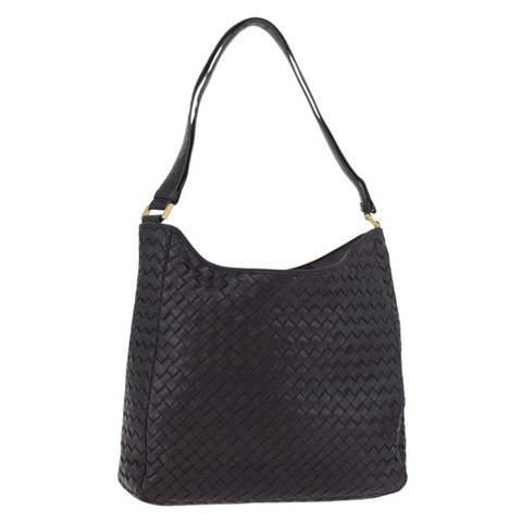 BOTTEGA VENETA INTRECCIATO 單肩包皮革紫色正品 175446A