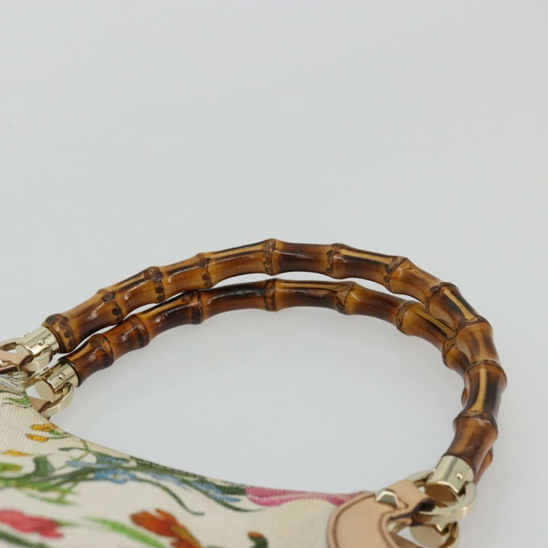 【日本直送】GUCCI Flora Bamboo 手提包 帆布 多色 137395 正品 YKZ1300A-7