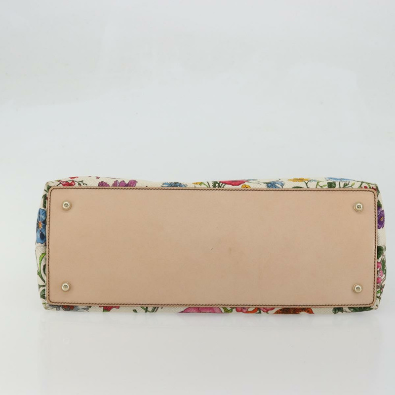 【日本直送】GUCCI Flora Bamboo 手提包 帆布 多色 137395 正品 YKZ1300A-8
