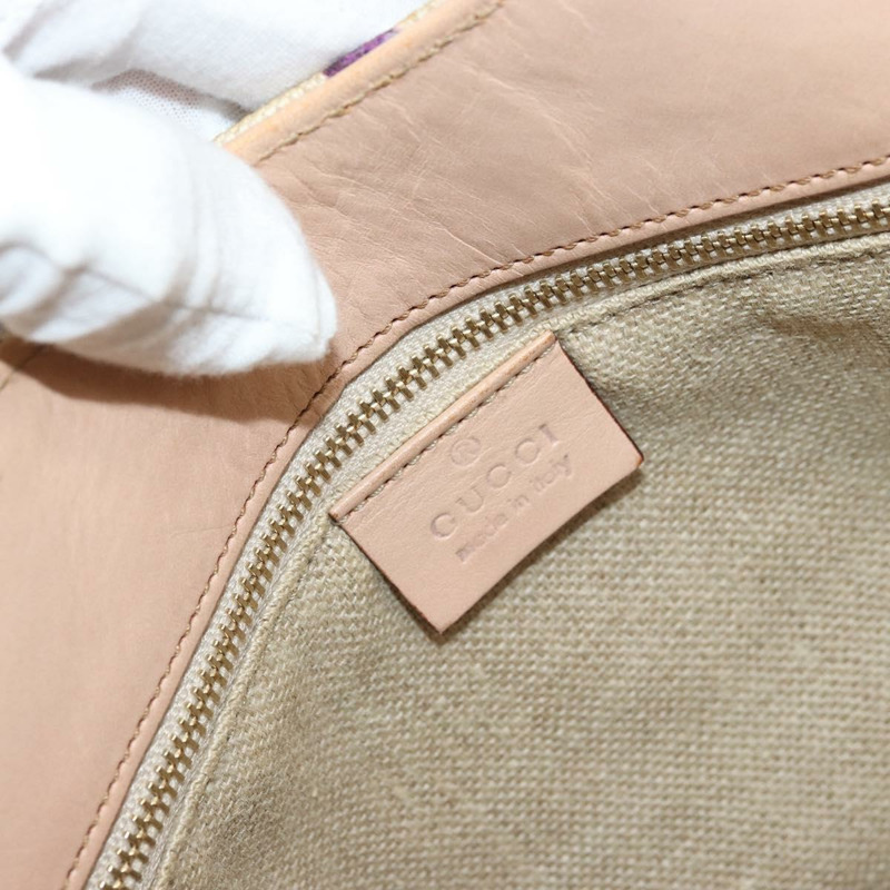 【日本直送】GUCCI Flora Bamboo 手提包 帆布 多色 137395 正品 YKZ1300A-14