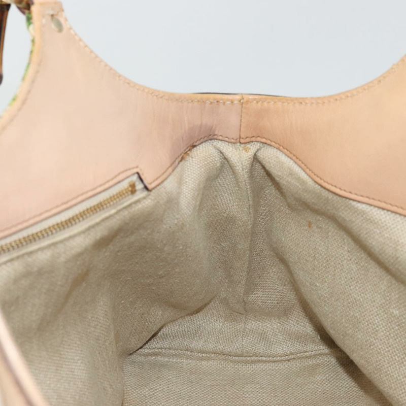 【日本直送】GUCCI Flora Bamboo 手提包 帆布 多色 137395 正品 YKZ1300A-16