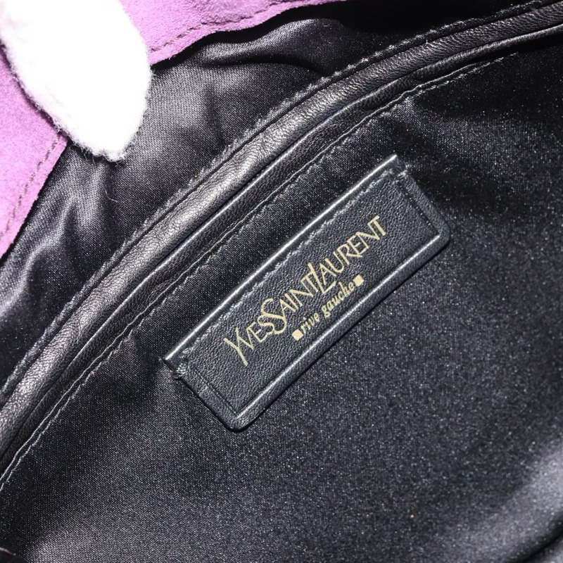 【日本直送】SAINT LAURENT 紫色金色麂皮單肩包 正品 YKZ1335A-14