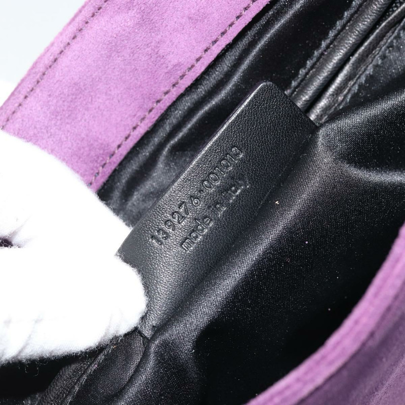 【日本直送】SAINT LAURENT 紫色金色麂皮單肩包 正品 YKZ1335A-20