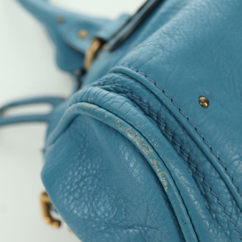 【日本直送】Chloe Paddington 手提包，皮革材質，藍色、金色和銀色可選，正品 YKZ1547SAM-9