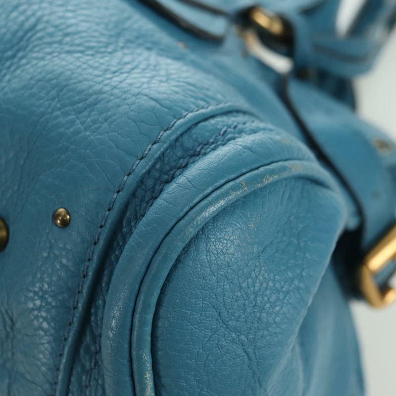 【日本直送】Chloe Paddington 手提包，皮革材質，藍色、金色和銀色可選，正品 YKZ1547SAM-10