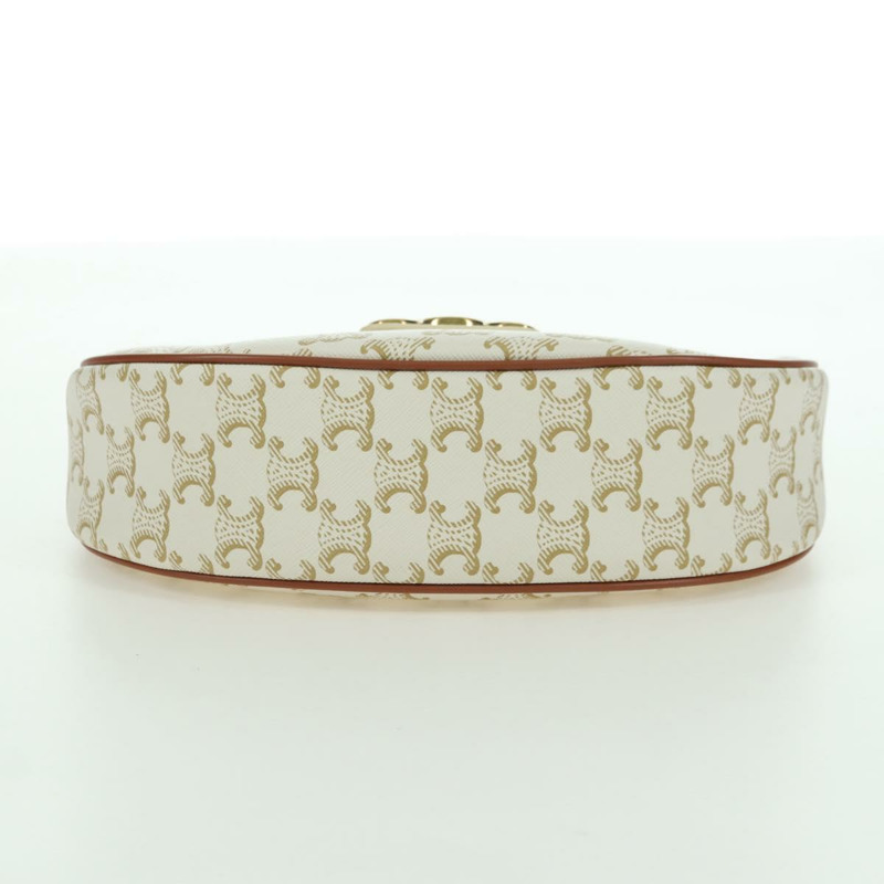 【日本直送】CELINE Macadam帆布Ava 肩背包 PVC 白色金色正品 175974SAM-8