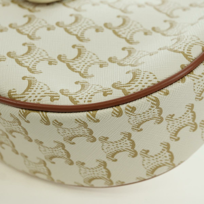 【日本直送】CELINE Macadam帆布Ava 肩背包 PVC 白色金色正品 175974SAM-10