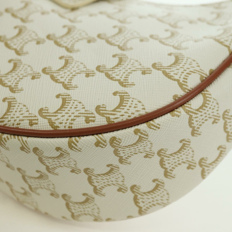 【日本直送】CELINE Macadam帆布Ava 肩背包 PVC 白色金色正品 175974SAM-12