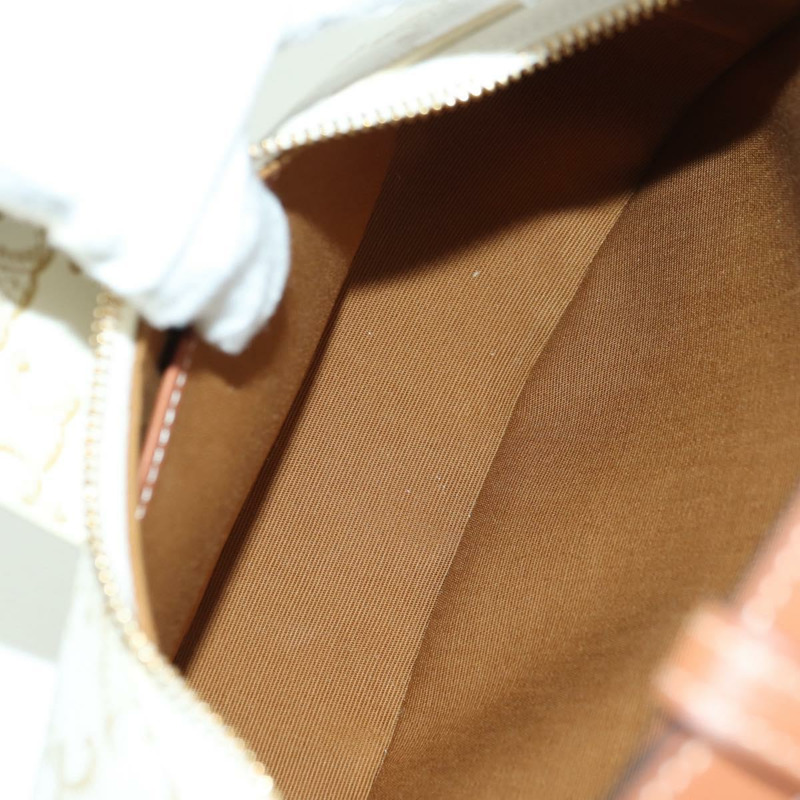 【日本直送】CELINE Macadam帆布Ava 肩背包 PVC 白色金色正品 175974SAM-16