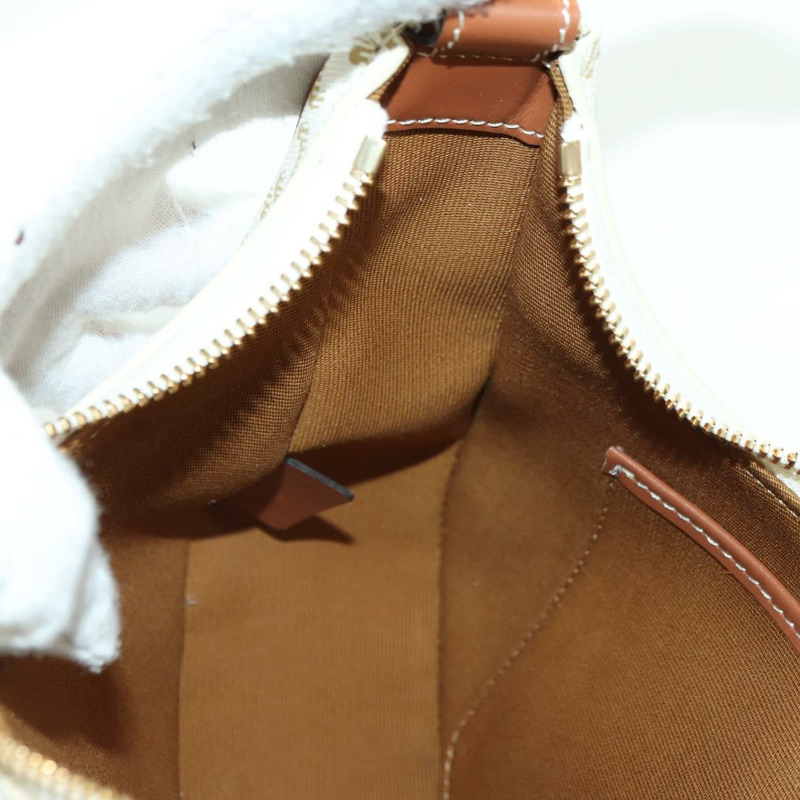 【日本直送】CELINE Macadam帆布Ava 肩背包 PVC 白色金色正品 175974SAM-18