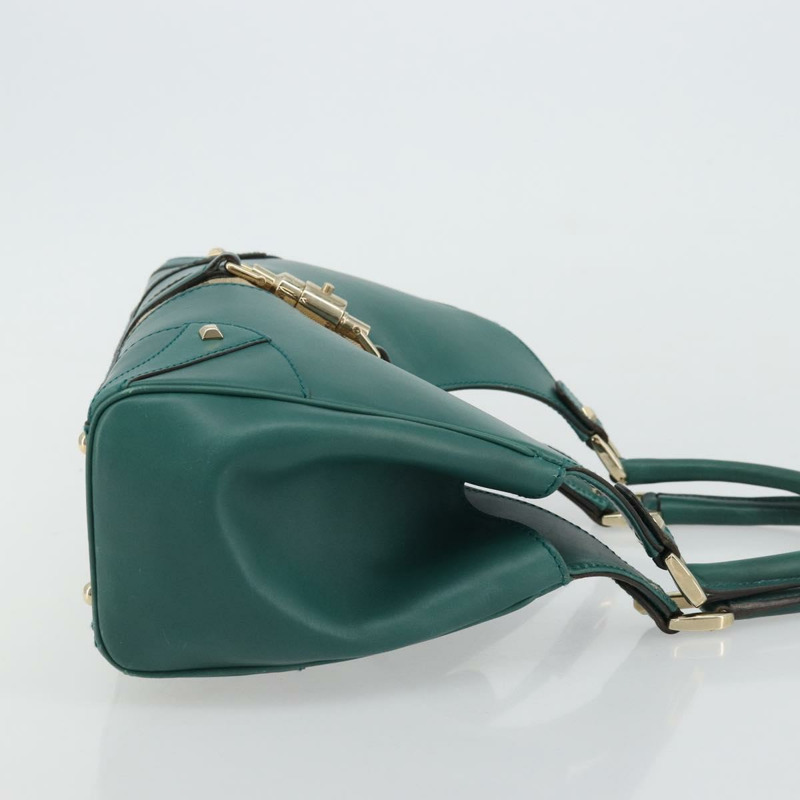 【日本直送】GUCCI 全新 Jerky 單肩包，皮革材質，綠色/金色，貨號 124407，正品編號 175619A-3