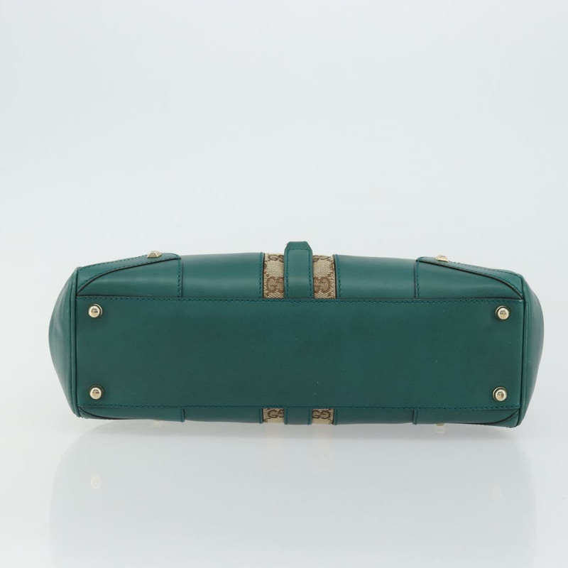 【日本直送】GUCCI 全新 Jerky 單肩包，皮革材質，綠色/金色，貨號 124407，正品編號 175619A-8