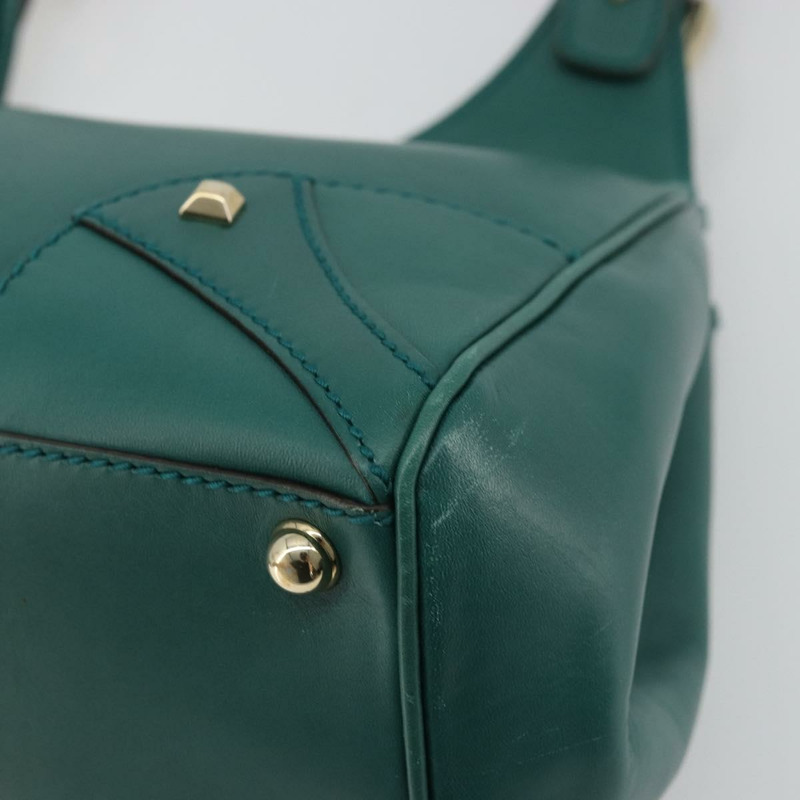 【日本直送】GUCCI 全新 Jerky 單肩包，皮革材質，綠色/金色，貨號 124407，正品編號 175619A-11