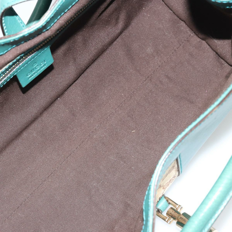 【日本直送】GUCCI 全新 Jerky 單肩包，皮革材質，綠色/金色，貨號 124407，正品編號 175619A-15