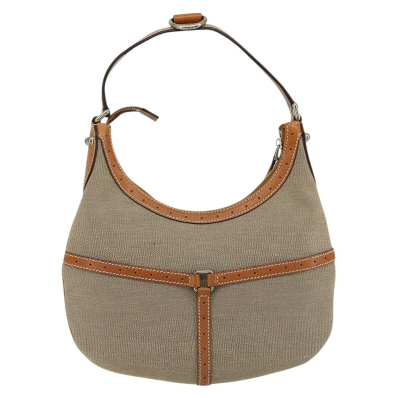 【日本直送】GUCCI帆布肩背包 米色 銀色 114869 正品 175232A-2