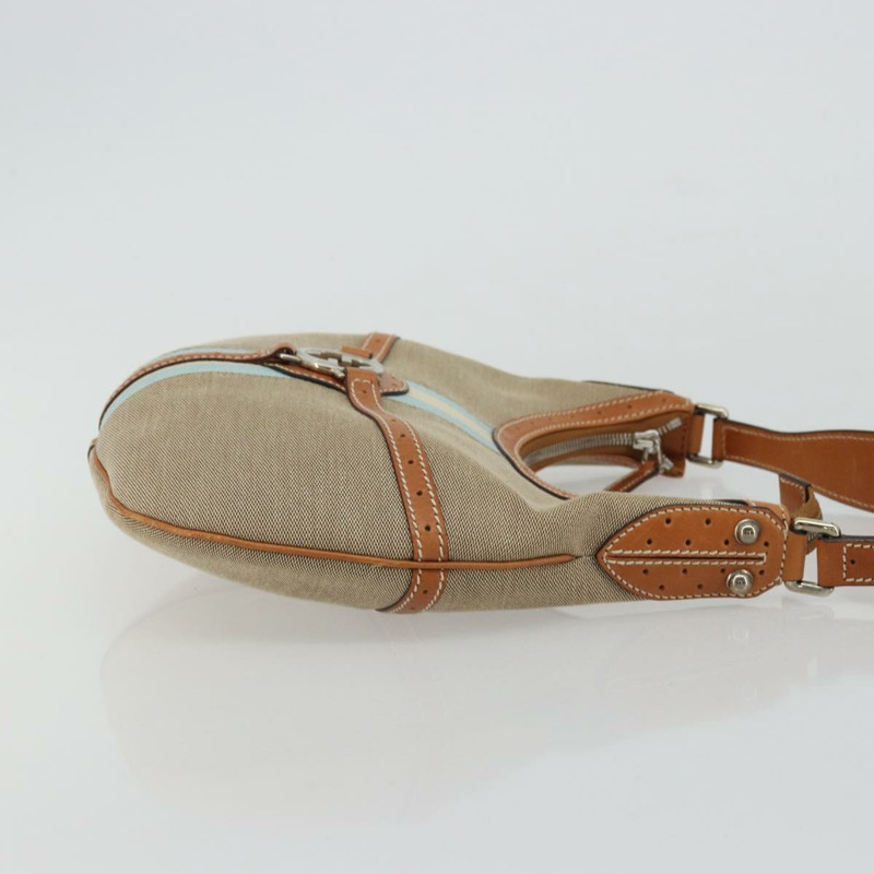 【日本直送】GUCCI帆布肩背包 米色 銀色 114869 正品 175232A-3