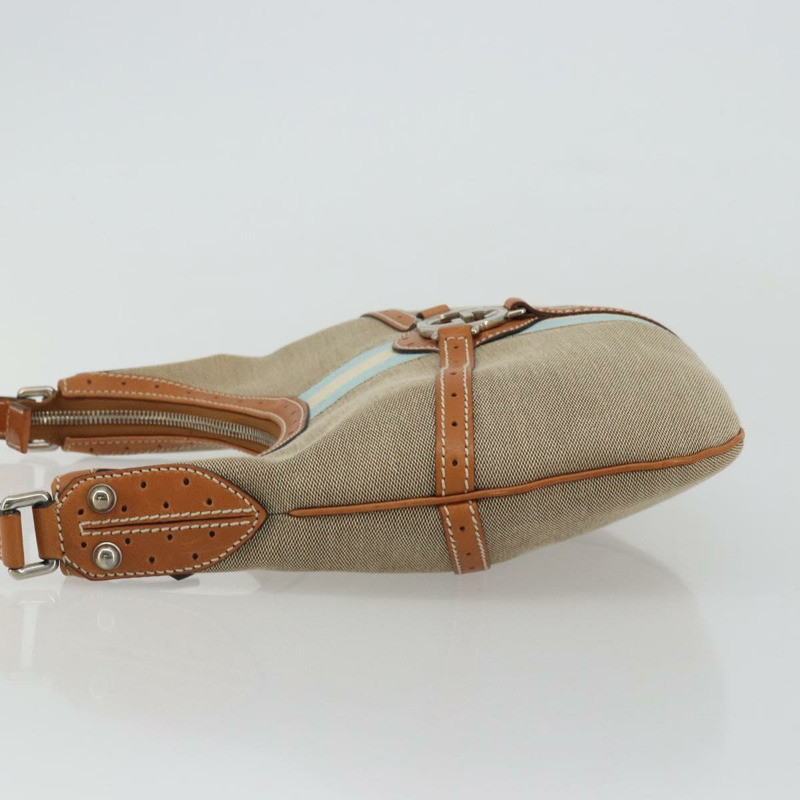 【日本直送】GUCCI帆布肩背包 米色 銀色 114869 正品 175232A-4