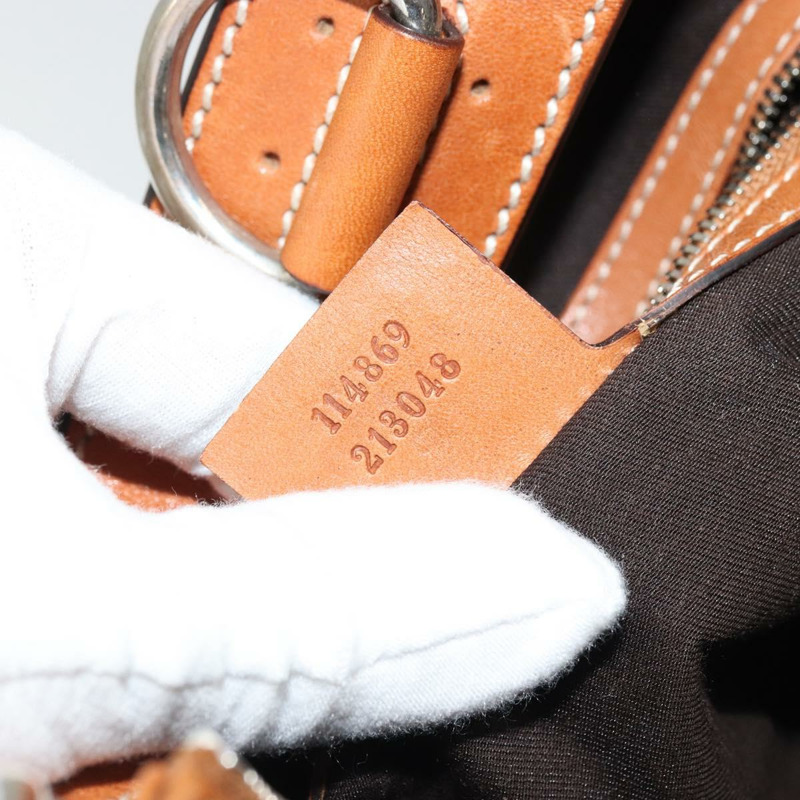 【日本直送】GUCCI帆布肩背包 米色 銀色 114869 正品 175232A-23