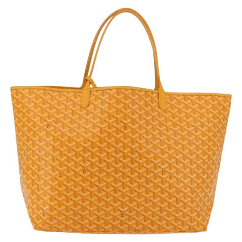 【日本直送】GOYARD 人字紋 Saint Louis GM 手提包 PVC 黃色 正品 165566SM-1