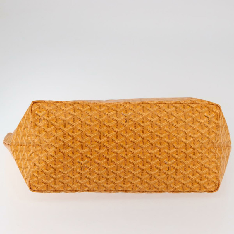 【日本直送】GOYARD 人字紋 Saint Louis GM 手提包 PVC 黃色 正品 165566SM-8