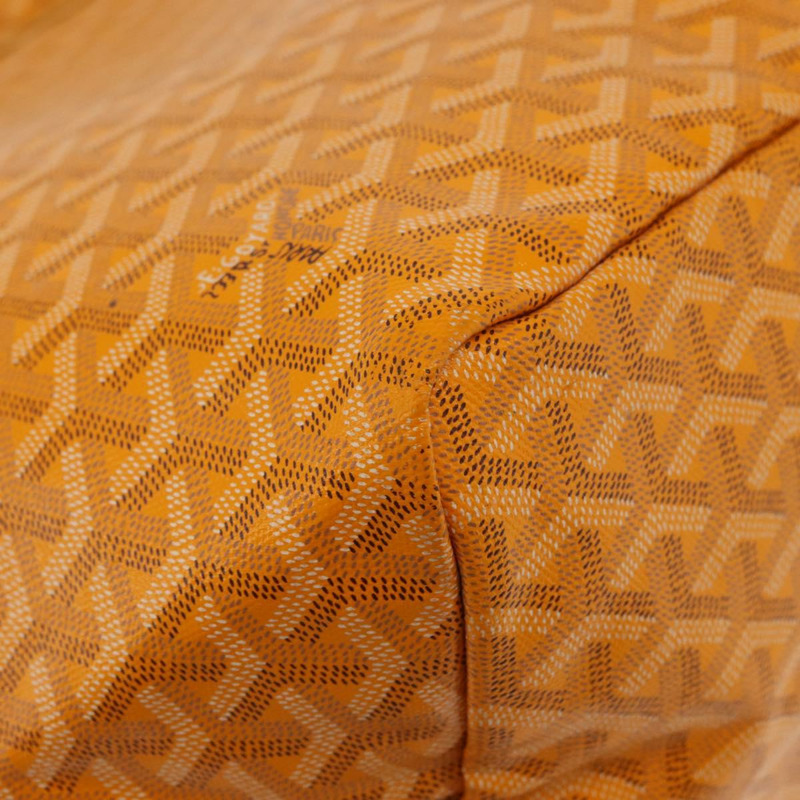 【日本直送】GOYARD 人字紋 Saint Louis GM 手提包 PVC 黃色 正品 165566SM-11