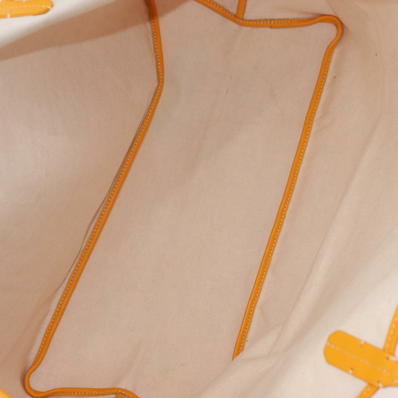 【日本直送】GOYARD 人字紋 Saint Louis GM 手提包 PVC 黃色 正品 165566SM-13