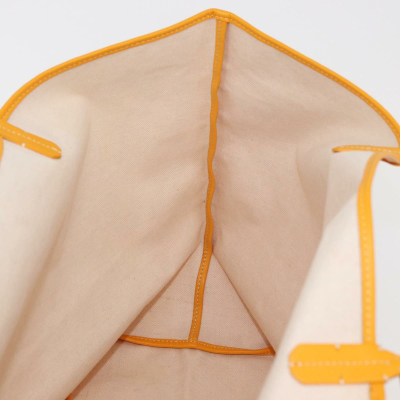 【日本直送】GOYARD 人字紋 Saint Louis GM 手提包 PVC 黃色 正品 165566SM-15