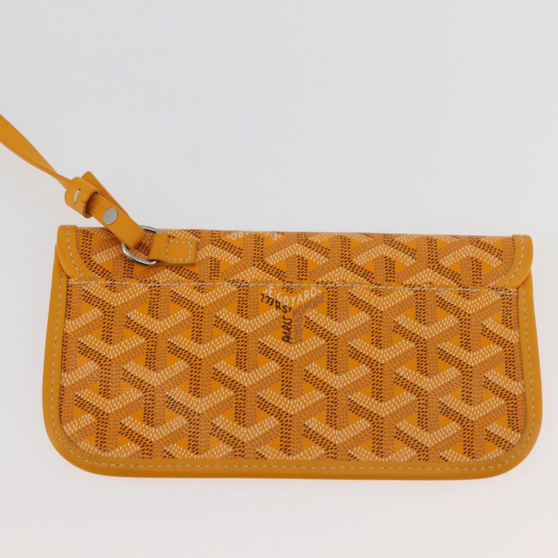 【日本直送】GOYARD 人字紋 Saint Louis GM 手提包 PVC 黃色 正品 165566SM-17