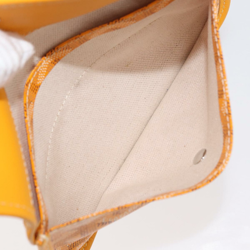 【日本直送】GOYARD 人字紋 Saint Louis GM 手提包 PVC 黃色 正品 165566SM-23