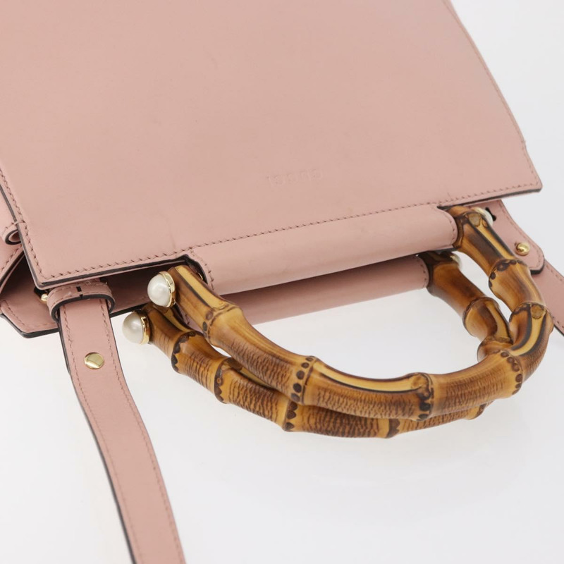 【日本直送】GUCCI Nim Fair 手提包 皮革 兩用 粉金 453767 正品 ka4024A-6