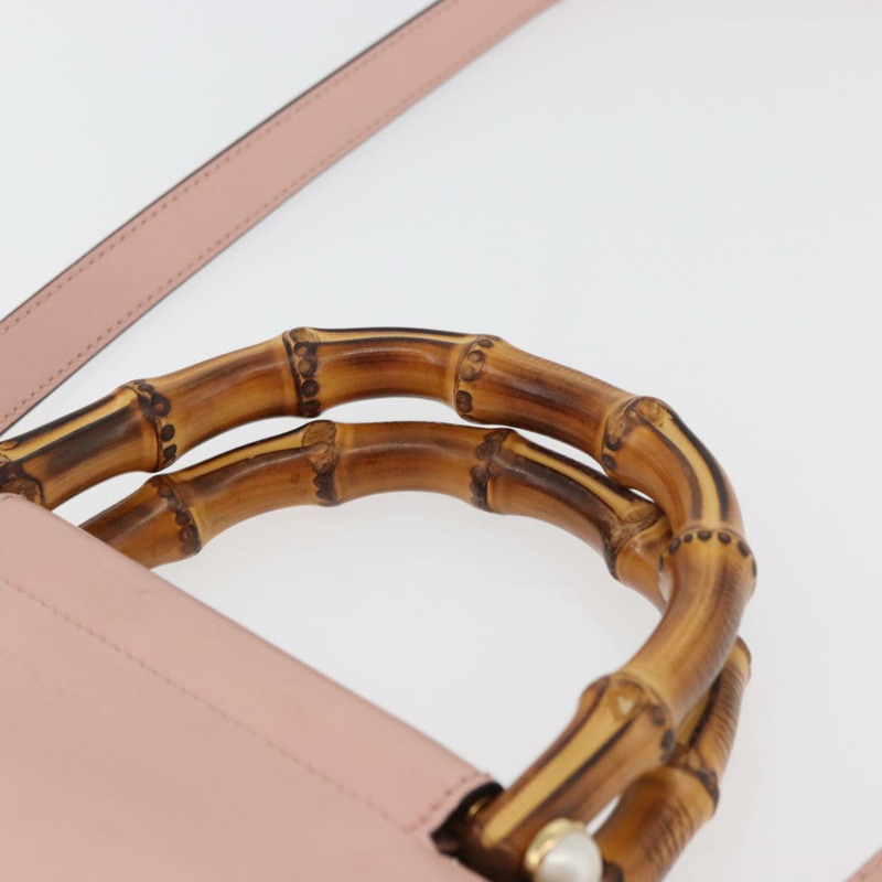 【日本直送】GUCCI Nim Fair 手提包 皮革 兩用 粉金 453767 正品 ka4024A-8