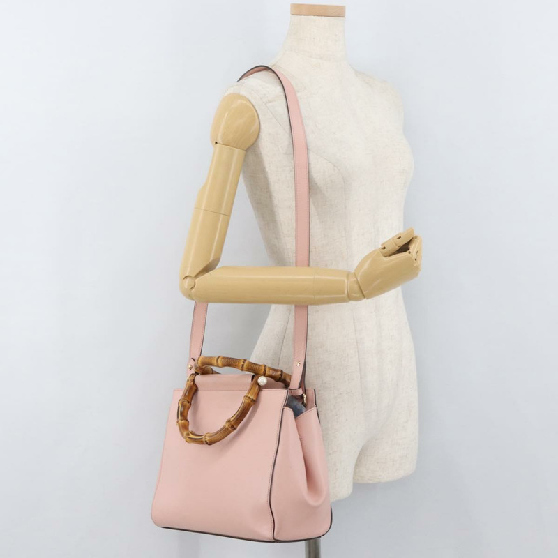 【日本直送】GUCCI Nim Fair 手提包 皮革 兩用 粉金 453767 正品 ka4024A-24