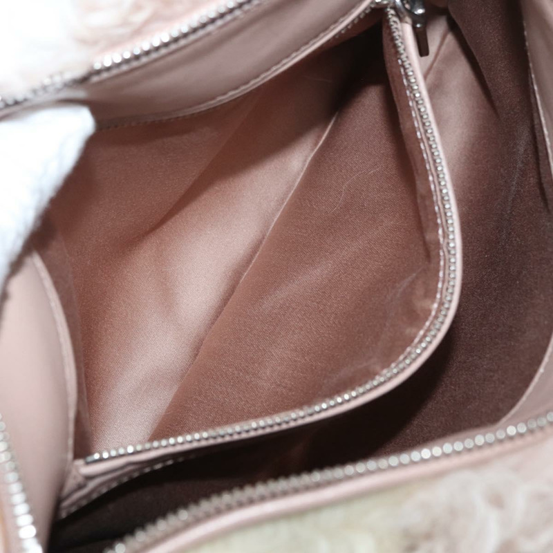 【日本直送】Miu Miu 鏈條單肩包 毛絨粉紅色銀色 正品 174917V-22