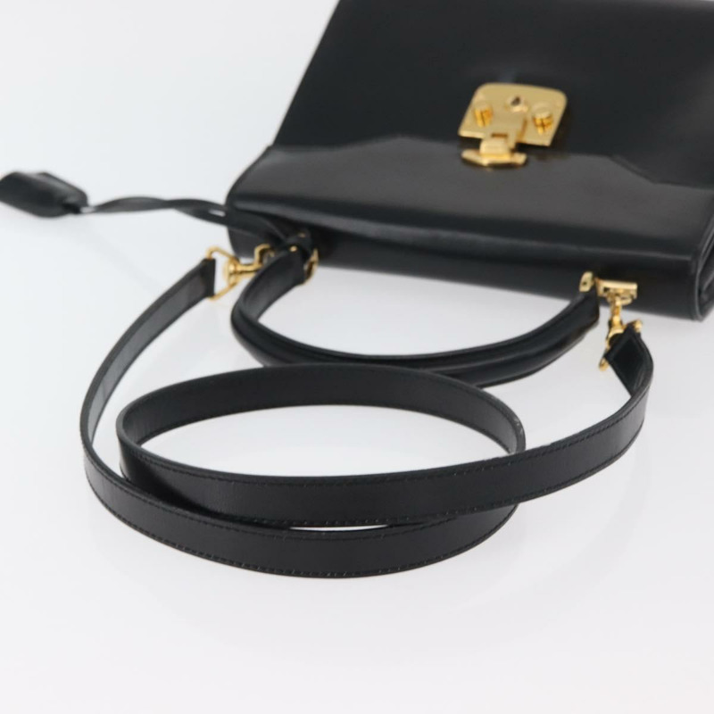 【日本直送】GUCCI Ready Lock 手提包 皮革 2way 黑色 金色 000 1951 0258 Auth mr2383A-8