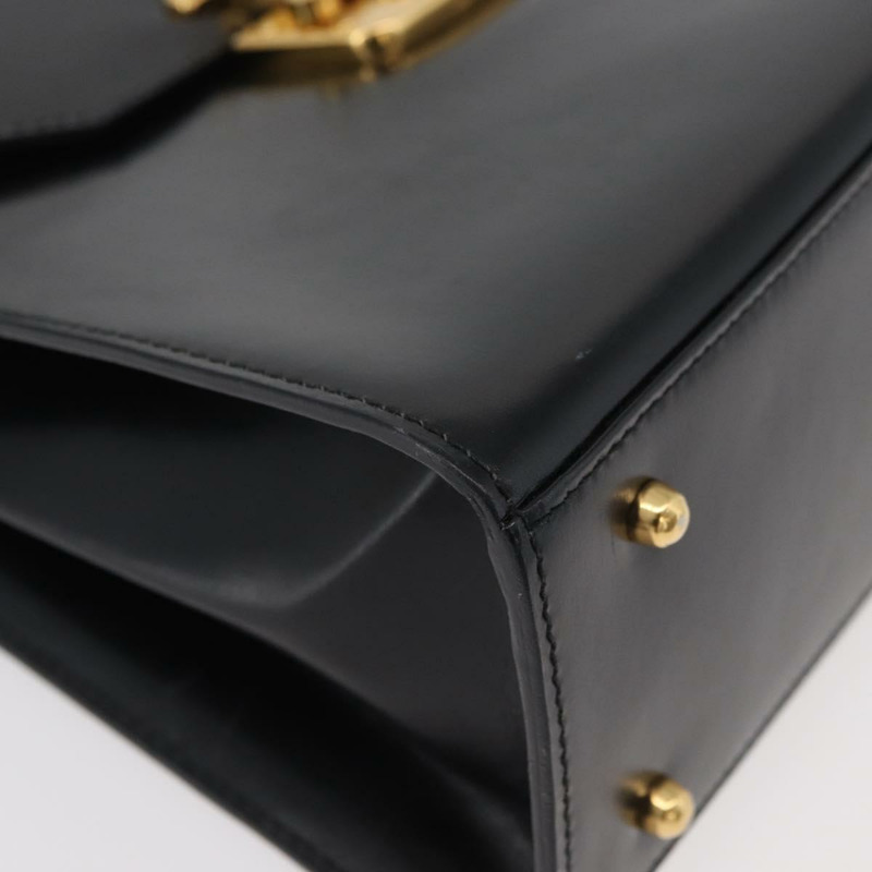 【日本直送】GUCCI Ready Lock 手提包 皮革 2way 黑色 金色 000 1951 0258 Auth mr2383A-11