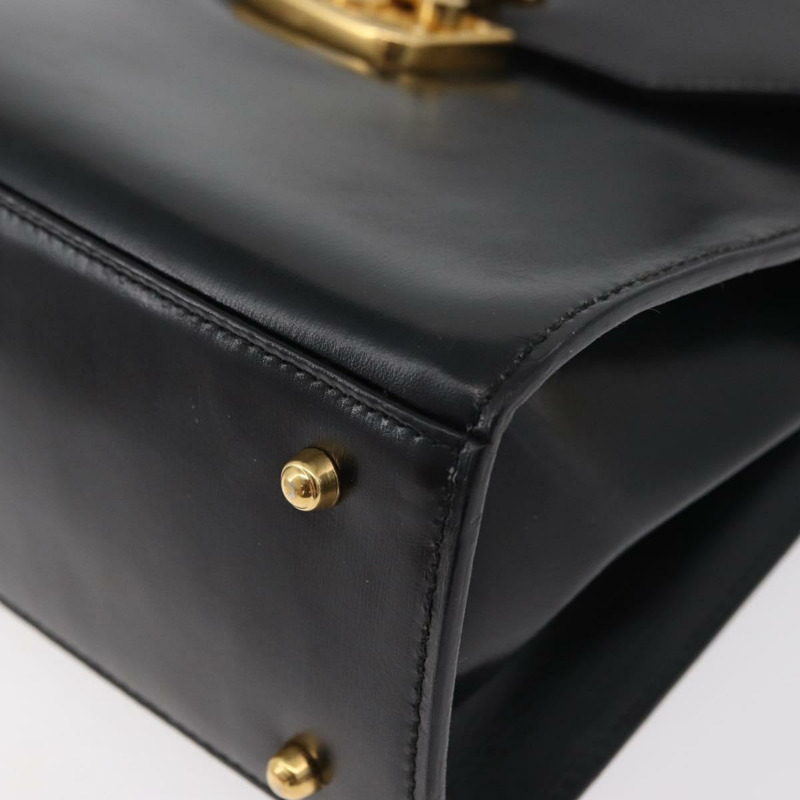 【日本直送】GUCCI Ready Lock 手提包 皮革 2way 黑色 金色 000 1951 0258 Auth mr2383A-12