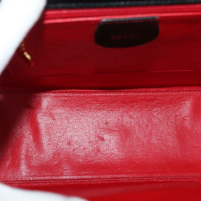 【日本直送】GUCCI Ready Lock 手提包 皮革 2way 黑色 金色 000 1951 0258 Auth mr2383A-18