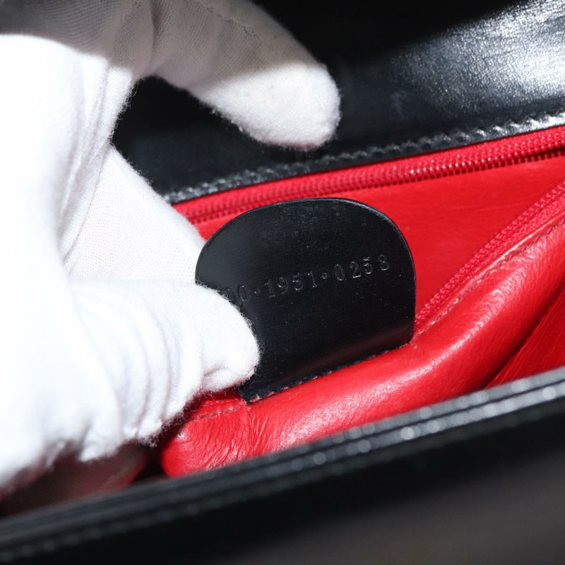 【日本直送】GUCCI Ready Lock 手提包 皮革 2way 黑色 金色 000 1951 0258 Auth mr2383A-23